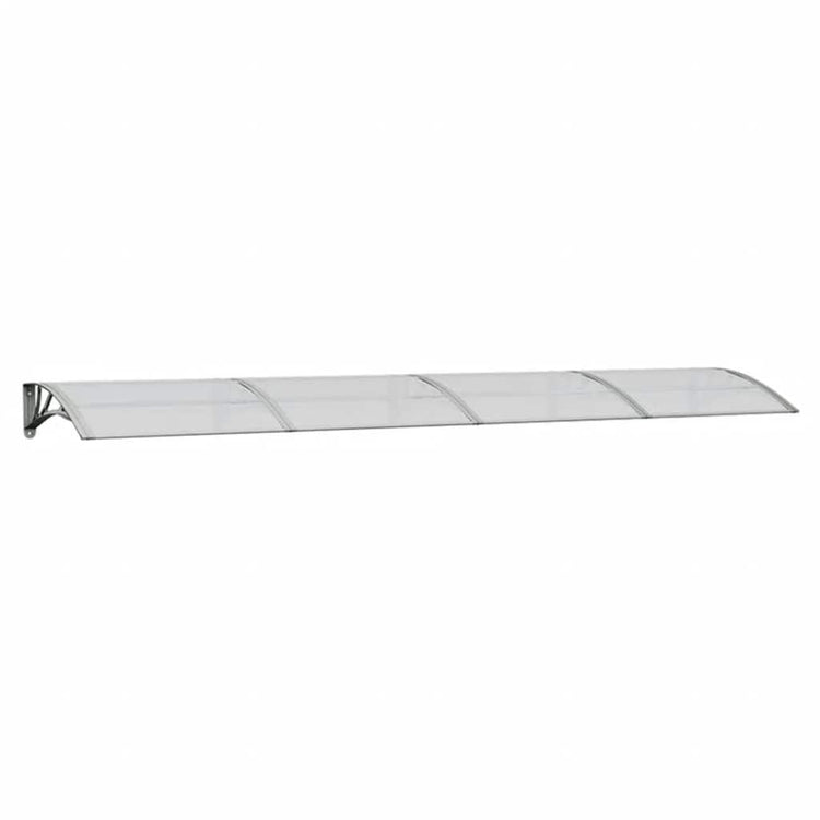 Vidaxl -Tür -Baldachin 350x75 cm Polycarbonat grau und transparent