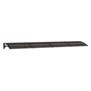 Vidaxl -Tür -Baldachin 350x75 cm Polycarbonat schwarz - afbeelding 2