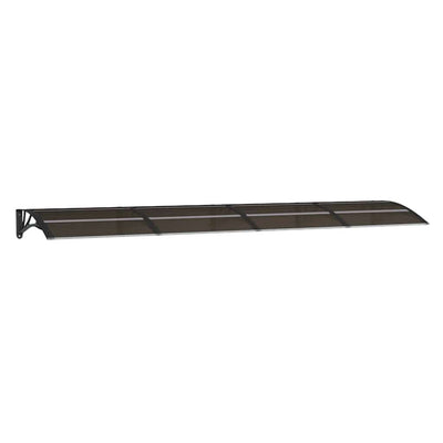 Vidaxl -Tür -Baldachin 350x75 cm Polycarbonat schwarz