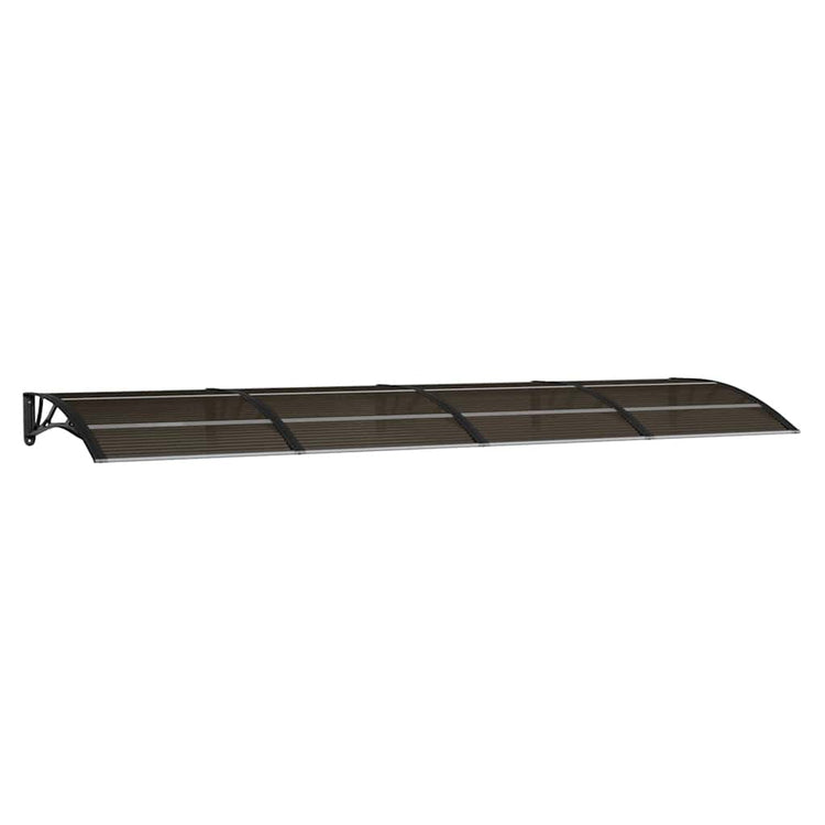 Vidaxl -Tür -Baldachin 300x100 cm Polycarbonat schwarz