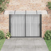Vidaxl -Tür -Baldachin 400x75 cm Polycarbonat schwarz und transparent