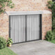 Vidaxl -Tür -Baldachin 400x75 cm Polycarbonat grau und transparent