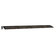Vidaxl -Tür -Baldachin 400x75 cm Polycarbonat schwarz - afbeelding 2