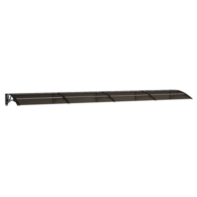 Vidaxl -Tür -Baldachin 400x75 cm Polycarbonat schwarz