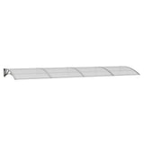 Vidaxl -Tür -Baldachin 400x100 cm Polycarbonatgrau - afbeelding 2