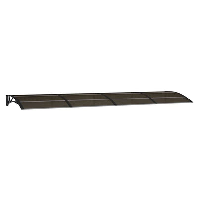 Vidaxl -Tür -Baldachin 400x100 cm Polycarbonat schwarz