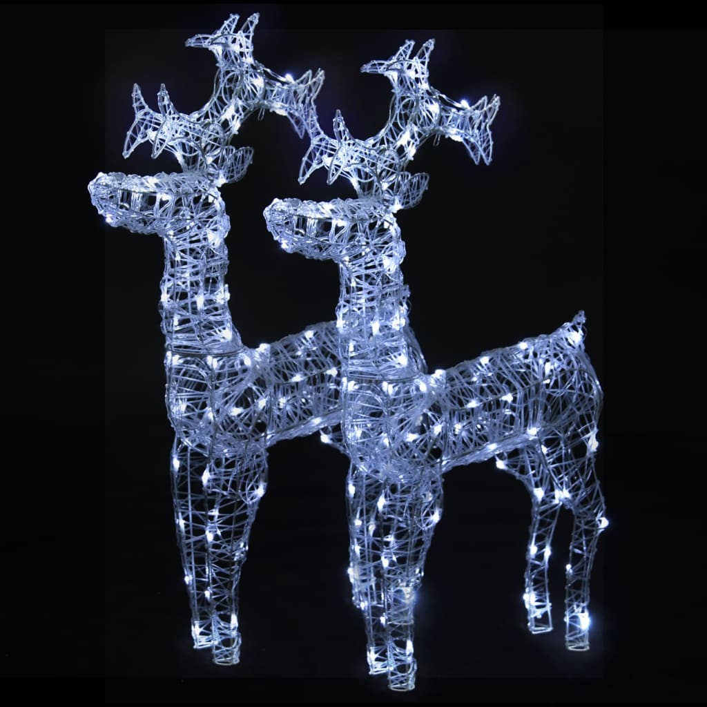 Vidaxl Weihnachtsdekorationen Rentier 2 PCs 60x16x100 cm Acrylic