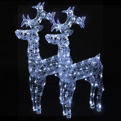 Vidaxl Weihnachtsdekorationen Rentier 2 PCs 60x16x100 cm Acrylic