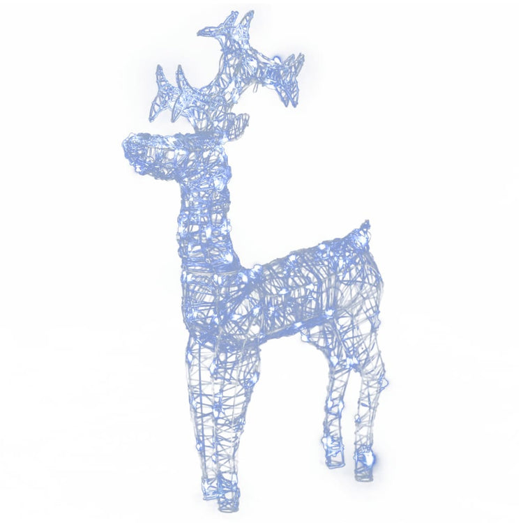 Vidaxl Weihnachtsdekorationen Rentier 2 PCs 60x16x100 cm Acrylic