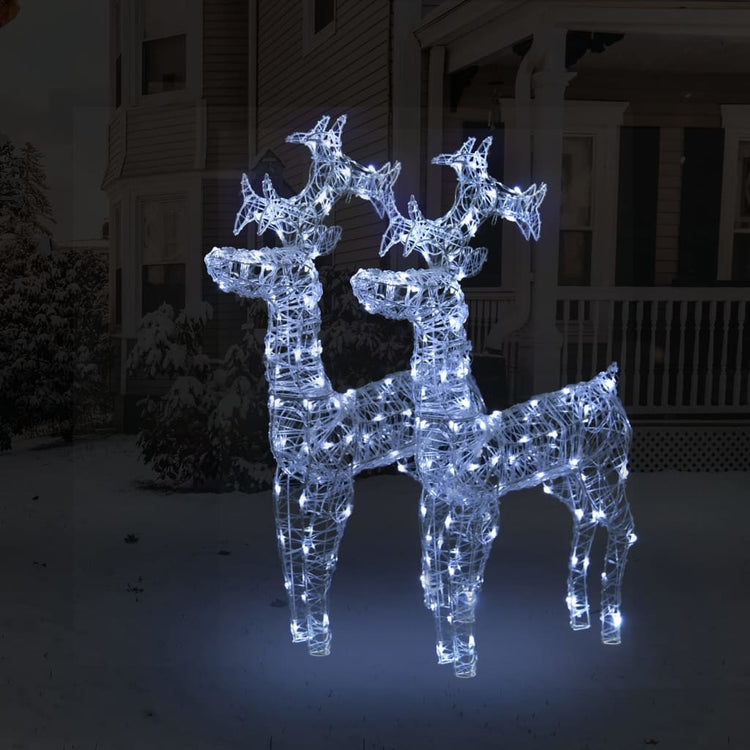 Vidaxl Weihnachtsdekorationen Rentier 2 PCs 60x16x100 cm Acrylic