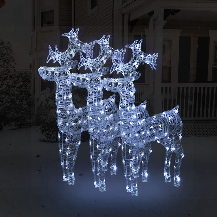 Vidaxl Weihnachtsdekorationen Rentier 3 PCs 60x16x100 cm Acrylic