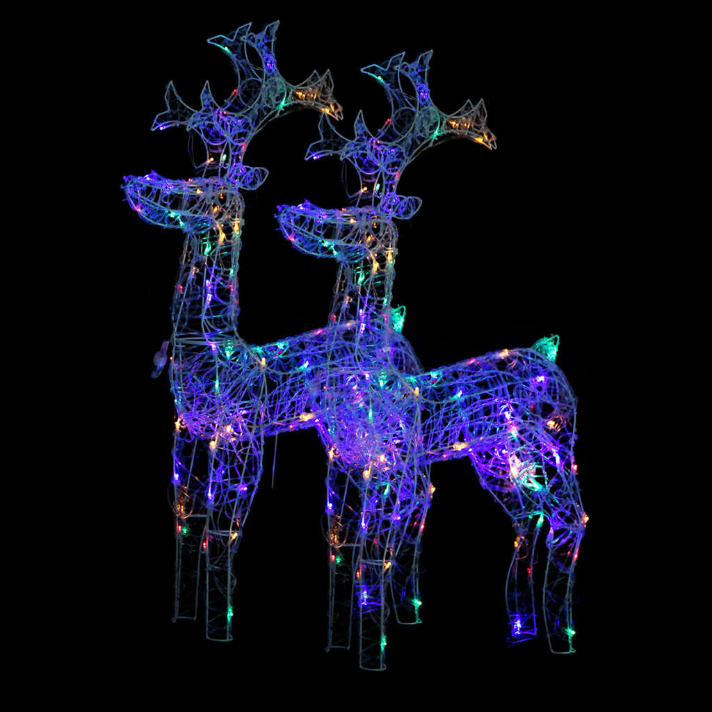 Vidaxl Weihnachtsdekorationen Rentier 2 PCs 60x16x100 cm Acrylic
