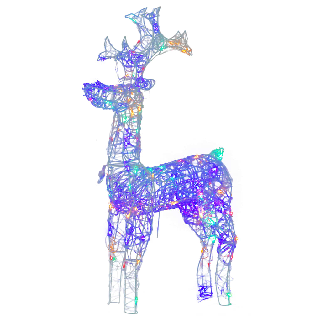 Vidaxl Weihnachtsdekorationen Rentier 2 PCs 60x16x100 cm Acrylic