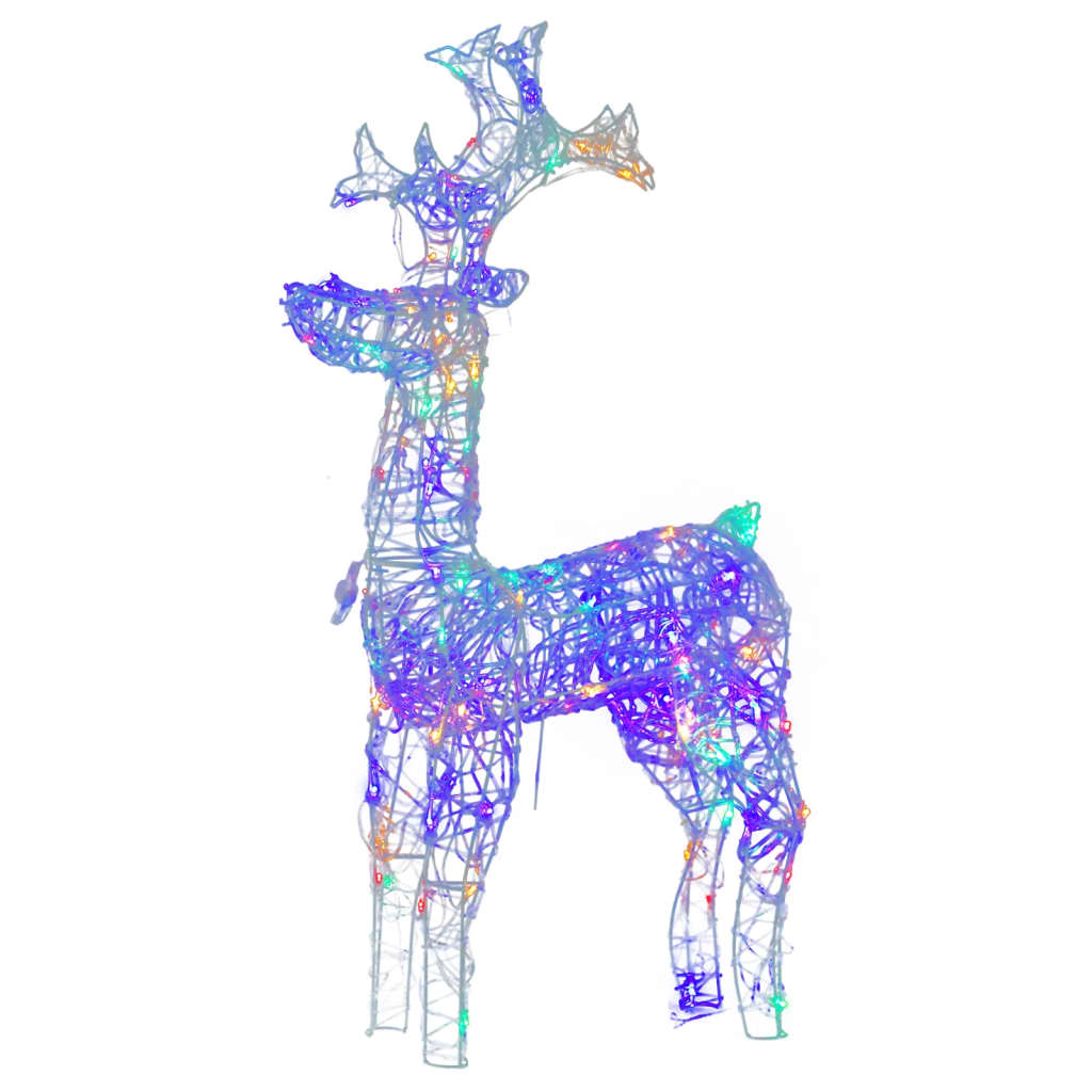 Vidaxl Weihnachtsdekorationen Rentier 3 PCs 60x16x100 cm Acrylic