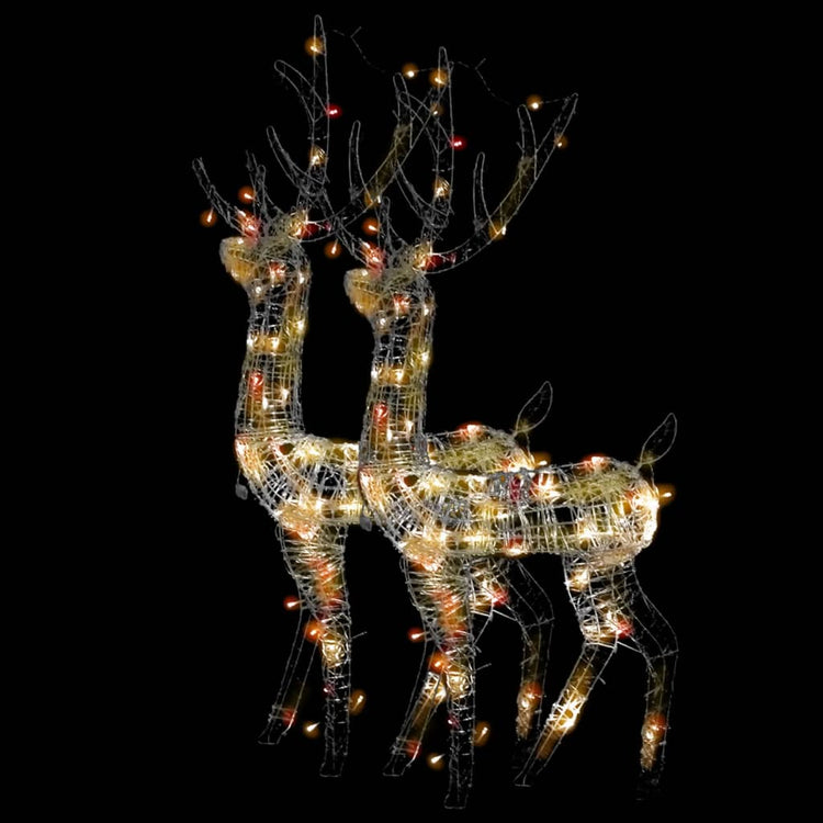Vidaxl Weihnachtsdekorationen Rentier 2 ST Multolutinous 120 cm Acrylic