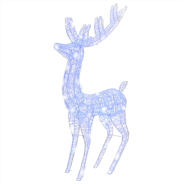 Vidaxl Weihnachtsdekoration Rentier xxl 2 ST 250 LEDs Blau 180 cm Acryl