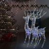 Vidaxl Weihnachtsdekoration Rendier XXL 2 ST 250 LED Multi -Colored 180 cm Acrylic