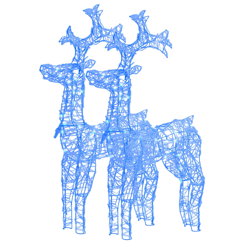 Vidaxl Weihnachtsdekorationen Rentier 2 PCs 60x16x100 cm Acrylic