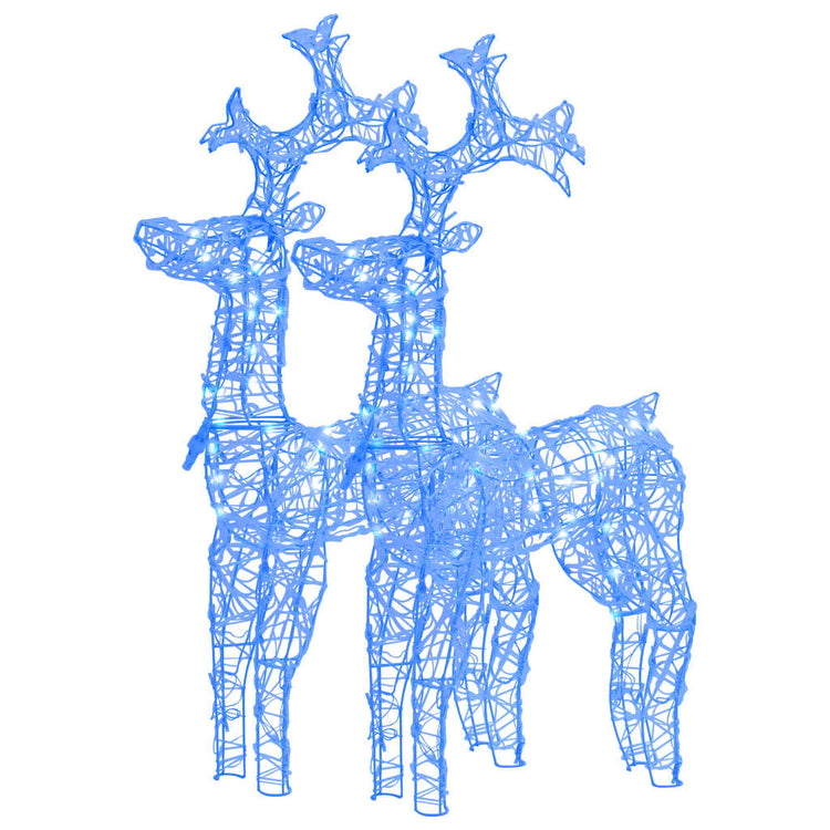 Vidaxl Weihnachtsdekorationen Rentier 2 PCs 60x16x100 cm Acrylic