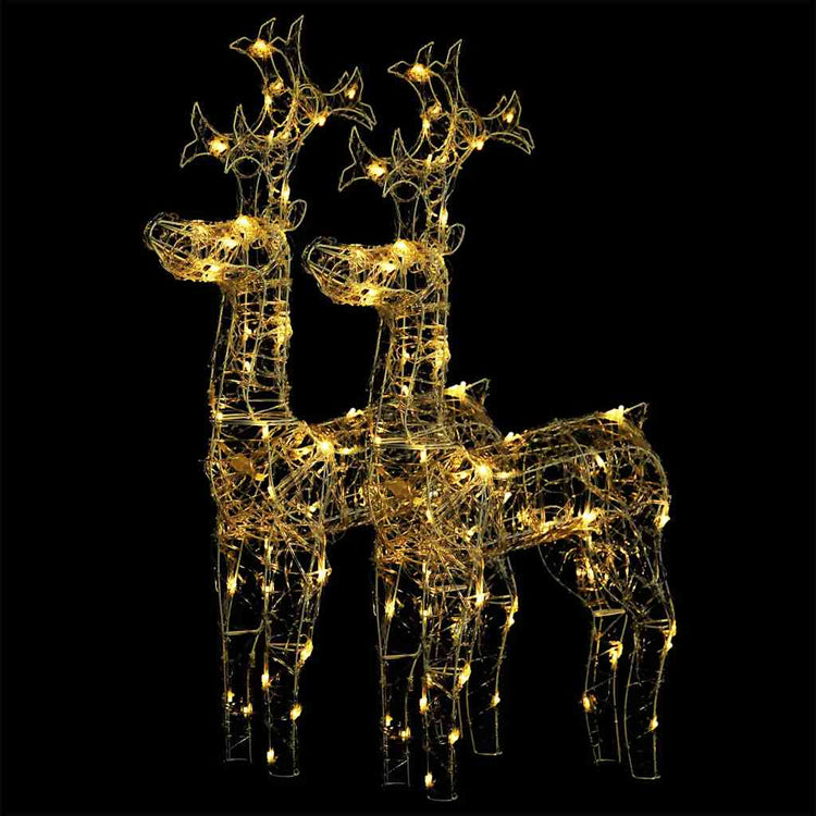 Vidaxl Weihnachtsdekorationen Rentier 2 PCs 60x16x100 cm Acrylic