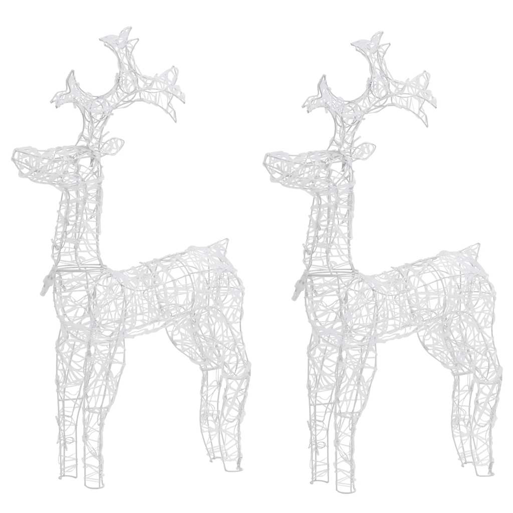 Vidaxl Weihnachtsdekorationen Rentier 2 PCs 60x16x100 cm Acrylic