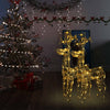 Vidaxl Weihnachtsdekorationen Rentier 2 PCs 60x16x100 cm Acrylic