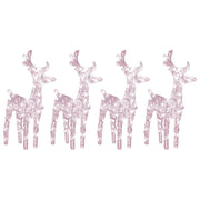 Vidaxl Weihnachten Tiere 4 St 160 LEDs Acryl warmes Weiß - afbeelding 2