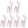 Vidaxl Weihnachten Tiere 6 St 240 LEDs Acryl warmes Weiß