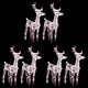 Vidaxl Weihnachten Tiere 6 St 240 LEDs Acryl warmes Weiß