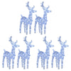 Vidaxl Weihnachten Tiere 6 St 240 LEDs Acrylkalt weiß