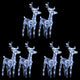 Vidaxl Weihnachten Tiere 6 St 240 LEDs Acrylkalt weiß