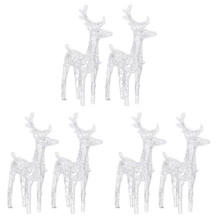 Vidaxl Weihnachten Tiere 6 St 240 LEDs Acrylblau