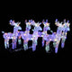 Vidaxl Weihnachten Tiere 6 ST 240 LEDs Acryl mehrschöpft