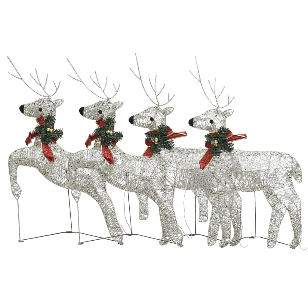 Vidaxl Weihnachten Tiere 4 St 80 LEDs Gold gefärbt
