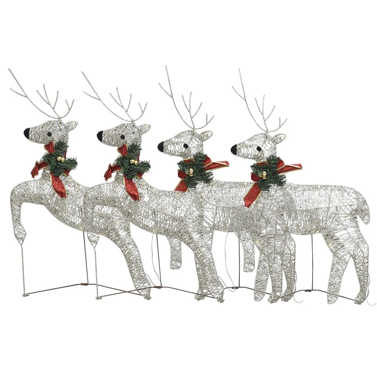 Vidaxl Weihnachten Tiere 4 St 80 LEDs Gold gefärbt
