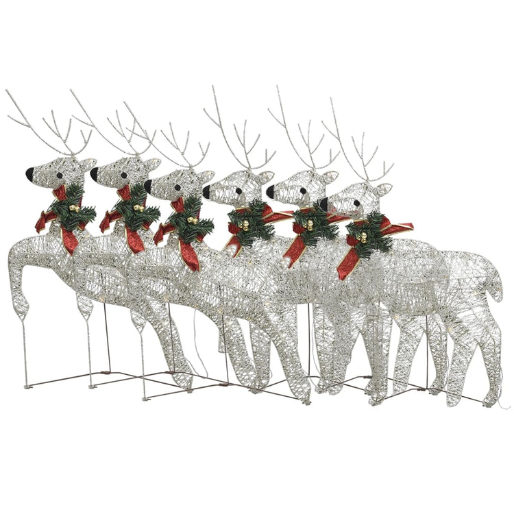 Vidaxl Weihnachten Tiere 6 ST 120 LEDs Gold gefärbt