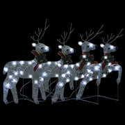 Vidaxl Weihnachten Tiere 4 St 80 LEDs Silberfarbe - afbeelding 3