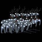 Vidaxl Weihnachten Tiere 6 St 120 LEDs Silber - afbeelding 3