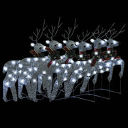 Vidaxl Weihnachten Tiere 6 St 120 LEDs Silber - afbeelding 3