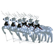 Vidaxl Weihnachten Tiere 6 St 120 LEDs Weiß - afbeelding 2