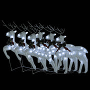 Vidaxl Weihnachten Tiere 6 St 120 LEDs Weiß - afbeelding 3