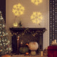Vidaxx Weihnachtsfigur Schneeflocke mit LEDs 2 Stück 38x37 cm warmweiß