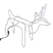 Vidaxl Weihnachten Figur Rendier 2 ST 60x30x60 cm warmes Weiß - afbeelding 3