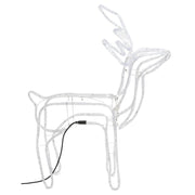 Vidaxl Weihnachten Figur Rendier 3 PCs 76x42x87 cm kalt weiß - afbeelding 3