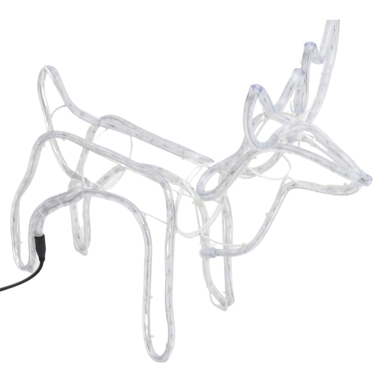 Vidaxl Weihnachten Figur Rendier 2 ST 60x30x60 cm kalt weiß