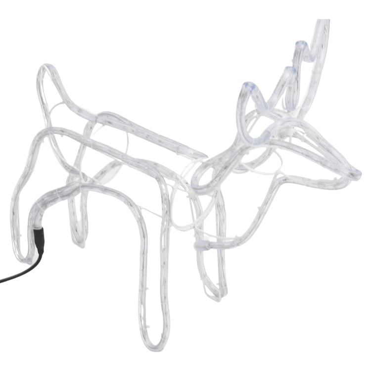 Vidaxl Weihnachten Figur Rentier 3 PCs 60x30x60 cm kalt weiß