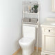 Vidaxl Toilettenregal 63,5x32x179 cm Festkiefer weiß weiß