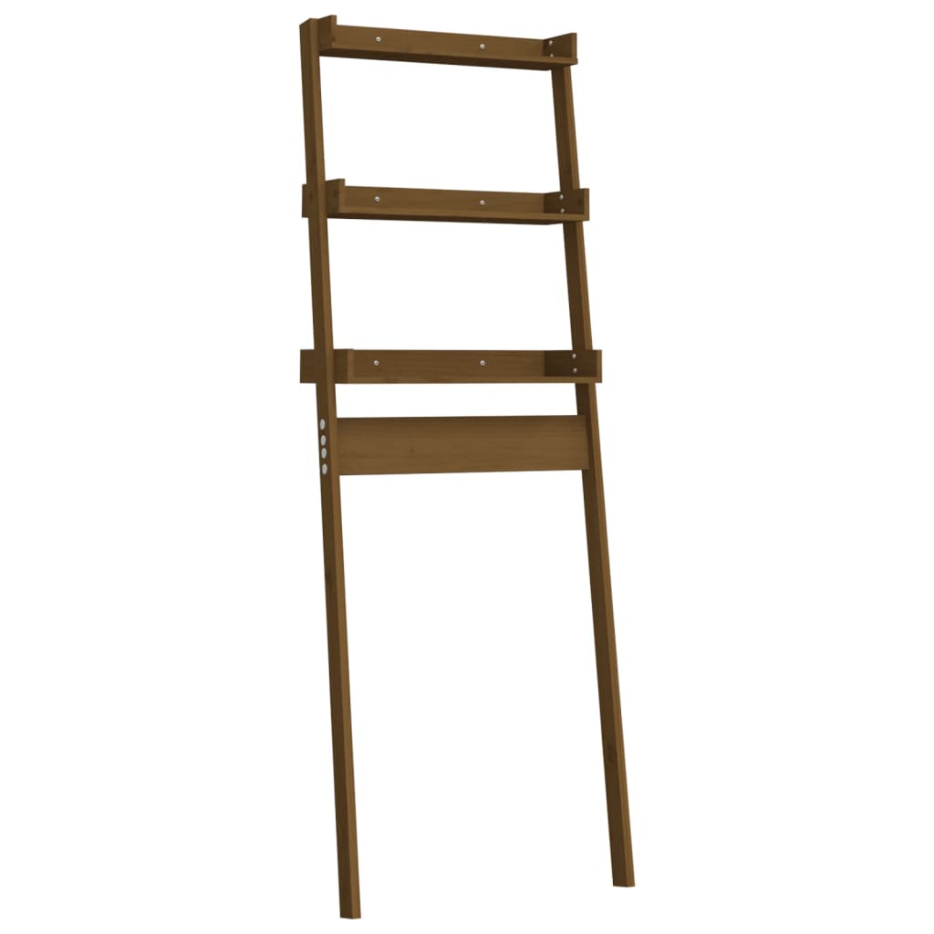 Vidaxl Toilettenregal 63,5x32x179 cm Festkiefer Honigbraun