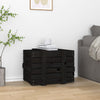 Vidaxl Storage Box 58x40.5x42 cm Festkiefer Holz schwarz