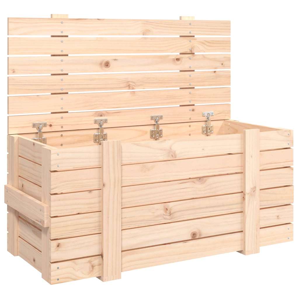 Vidaxx Aufbewahrungsbox 91x40,5x42 cm massives Kiefernholz